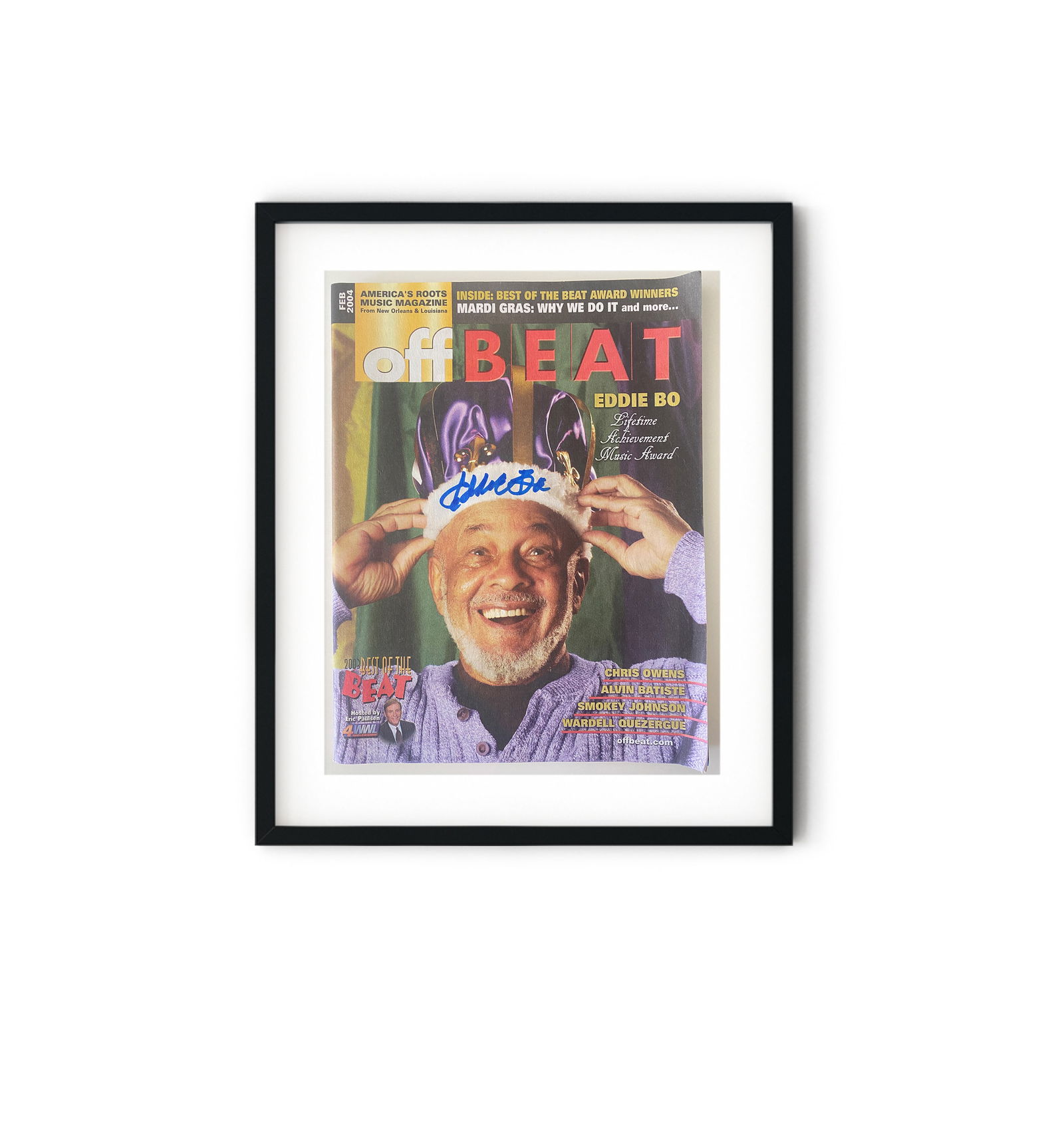 Eddie Bo signed magazine (1 of 1)