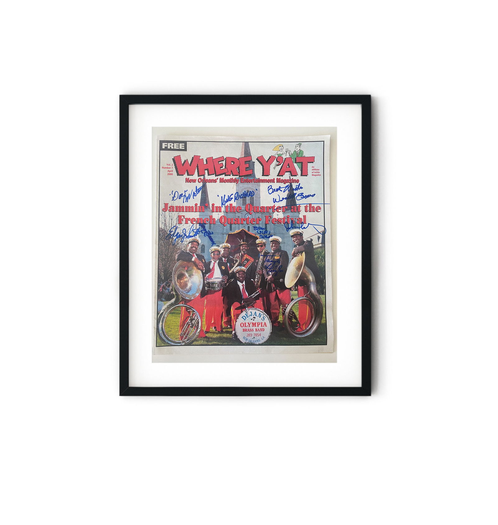 Olympia Brass Band signed magazine (1 of 1)