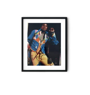 Michael Jackson signed Photo: Michael Jackson signed Photo. 8x10 inches. Michael Joseph Jackson was an American singer, songwriter and dancer. Dubbed the "King of Pop", he is regarded as one of the most significant cultural figure