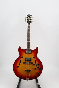 Ventura V-1400 Barney Kessel Custom: A great import "lawsuit" model based on the Barney Kessel original made by Gibson. This one has the same hallmark features, including double Florentine cutaways & double humbuckers. The slender