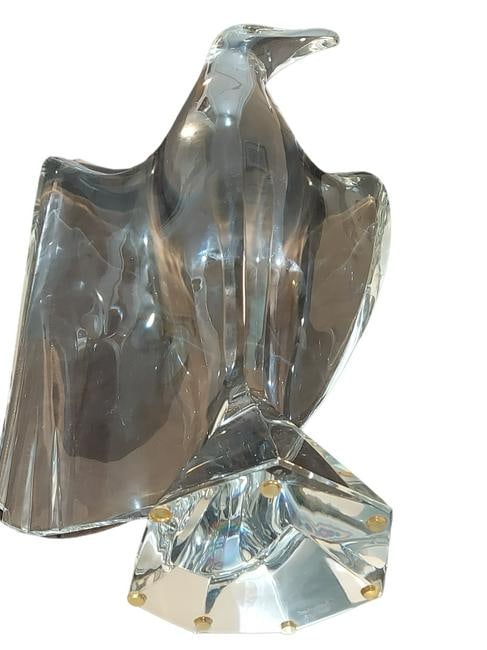 Baccarat Crystal 19.5" Eagle Sculpture By Robert Rigot (1 of 4)