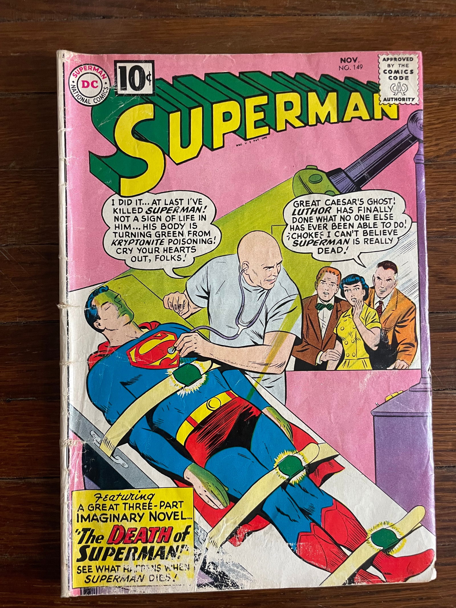 Superman (1939 1st Series) #149. Lex Luthor, Hero! [the Death Of