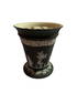 Wedgwood Black Basalt Vase with Inset Flower Frog.