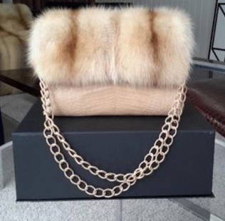 Nancy Gonzalez crocodile & sable handbag, new with tags, and never used.: Purchased at Neiman Marcus in Newport Beach at the Nancy Gonzalez trunk-show. As there were so few of these handbags made, the seller could not leave it behind. Never used, it is also perfectly