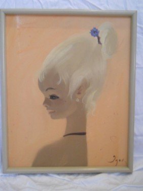 SIGNED ORIGINAL OIL PAINTING,IGOR PANTUHOFF: FRAMED OIL PAINTING ON CANVAS BY IGOR. Igor Pantuhoff was born in Russia in 1911 to an aristocratic family, he emigrated to the U.S. and studied art with Hans Hoffman, abstract expressionists. Well kn