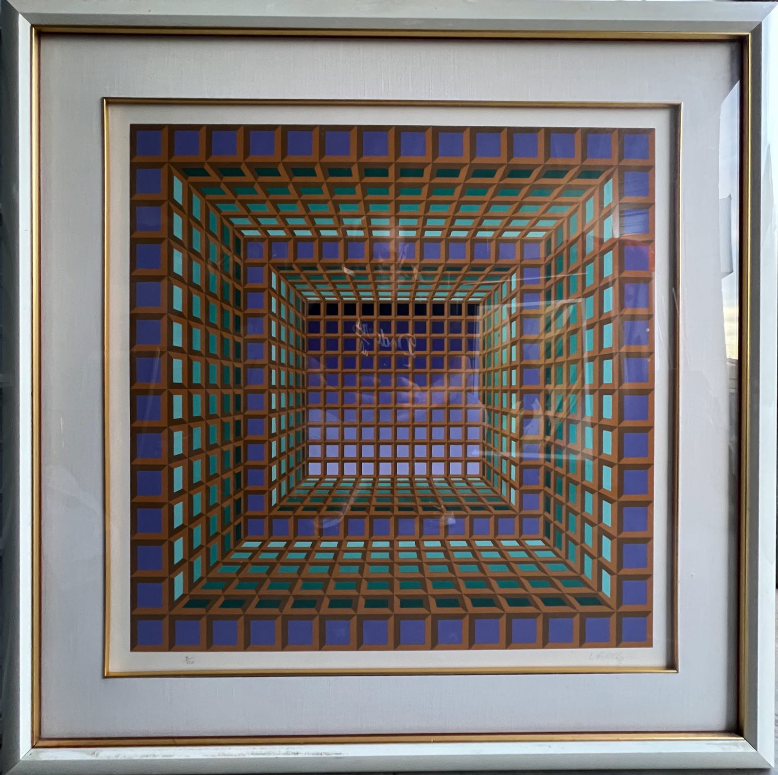 Victor Vasarely Abstract Art City Series London Signed Serigraph Numbered 4/250 (1 of 4)