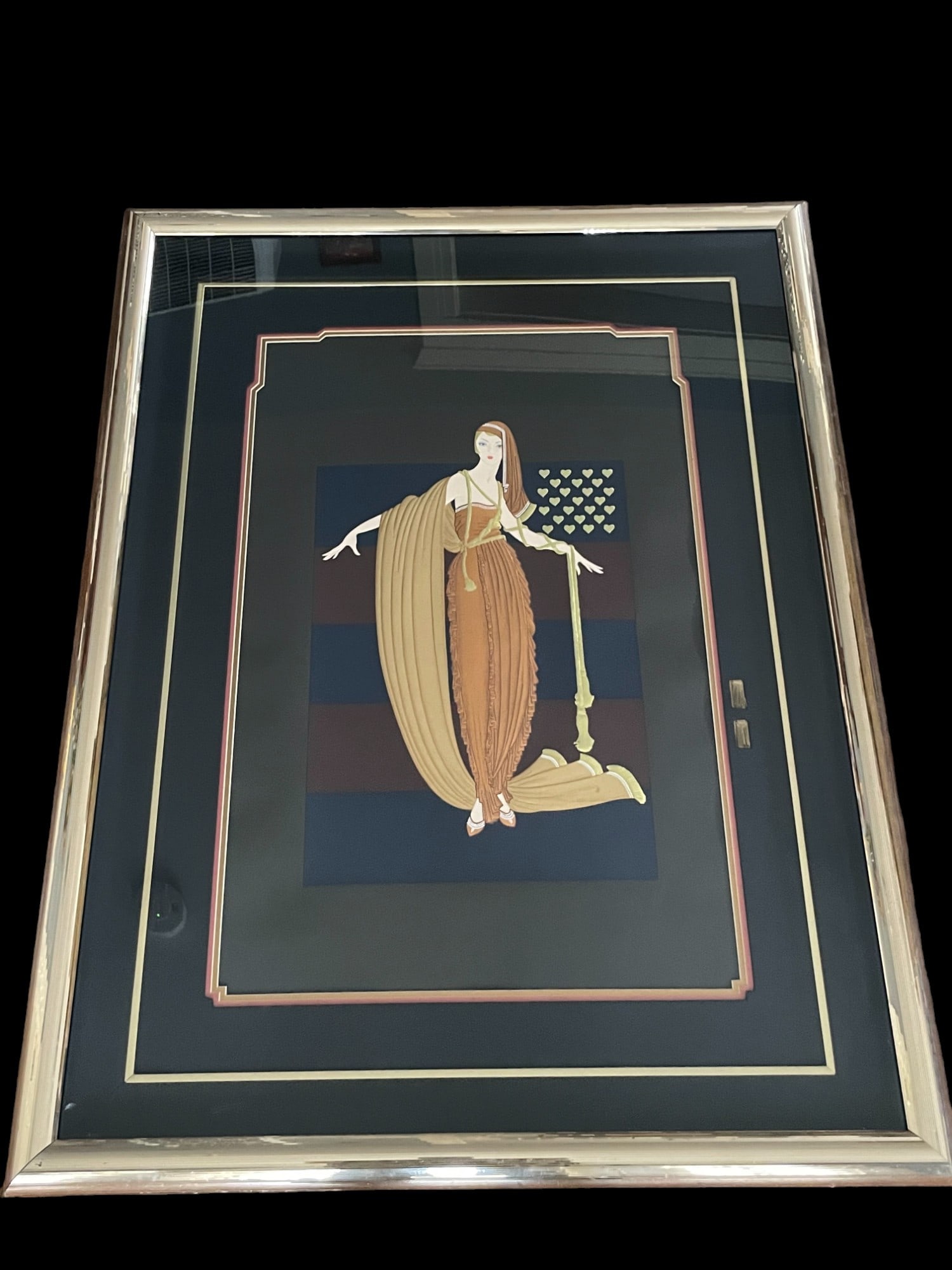 Erte "Fringe Cape (American Millionairess Suite)" Hand-signed serigraph. (1 of 4)