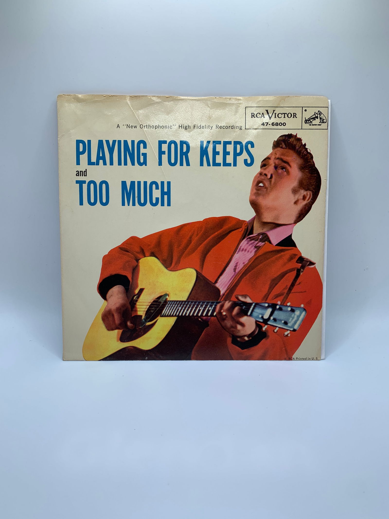 ELVIS PRESLEY 45FT-ROCK & ROLL-RCA 47-6800 (PLAYING FOR KEEPS/TOO MUCH) (1 of 4)