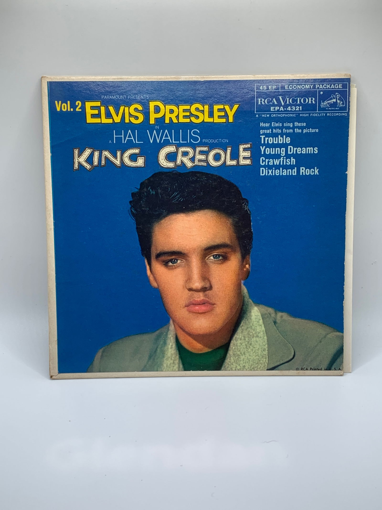 ELVIS PRESLEY KING CREOLE VOL. 2 (ROCK N ROLL EPA-4321 45) PLAYS VG+ TO VG++ (1 of 4)