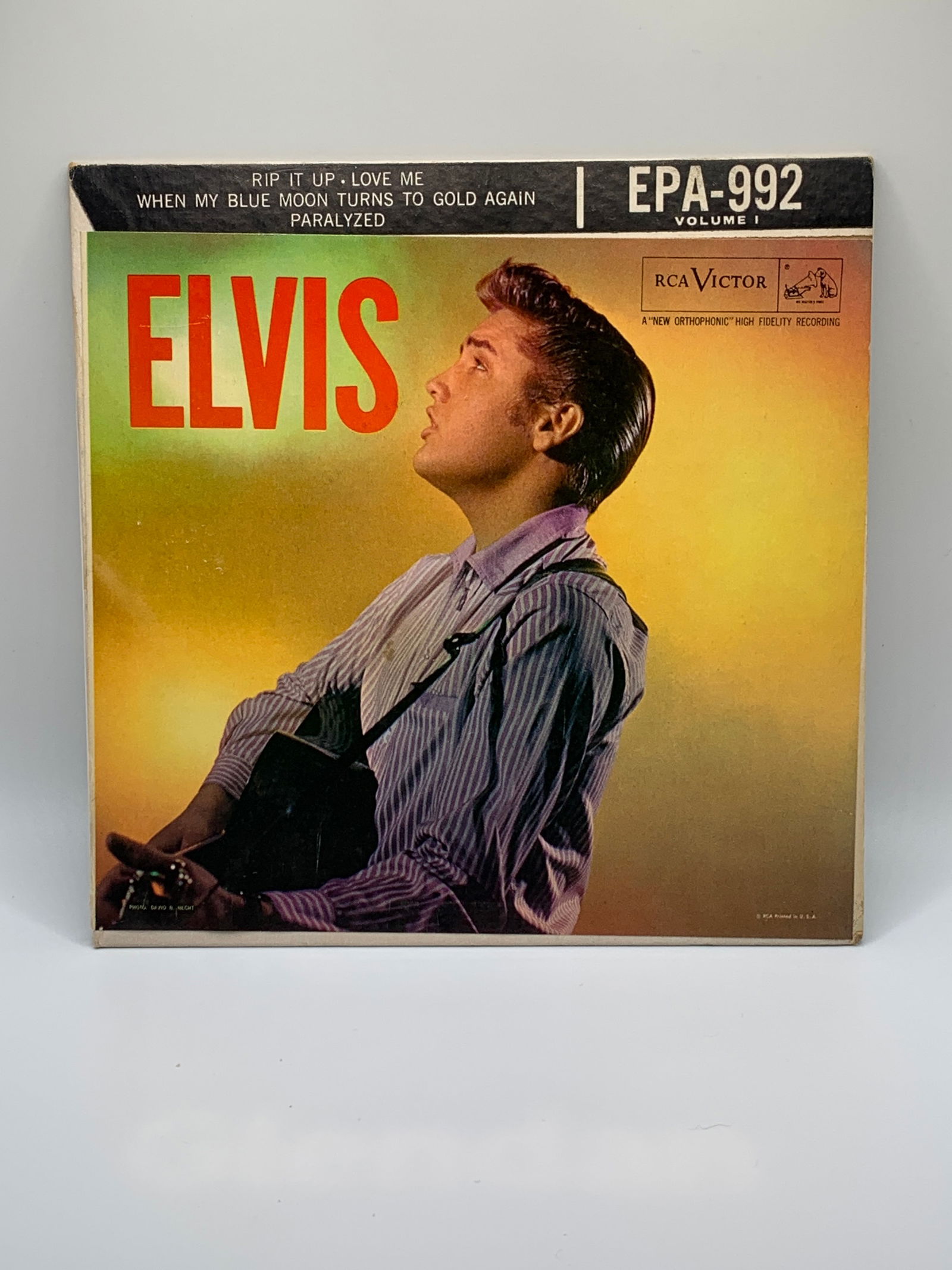 ELVIS PRESLEY EPA-992 RCA VICTOR 1956 - ELVIS PRESLEY VOLUME 1 - 45 RPM VINYL RECORD (1 of 4)