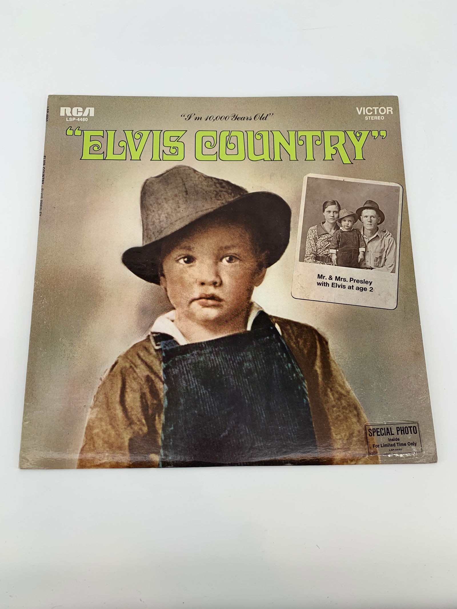 ELVIS PRESLEY "I'M 10,000 YEARS OLD" ELVIS COUNTRY - 12" VINYL LP 1971 LSP-4460 (1 of 5)