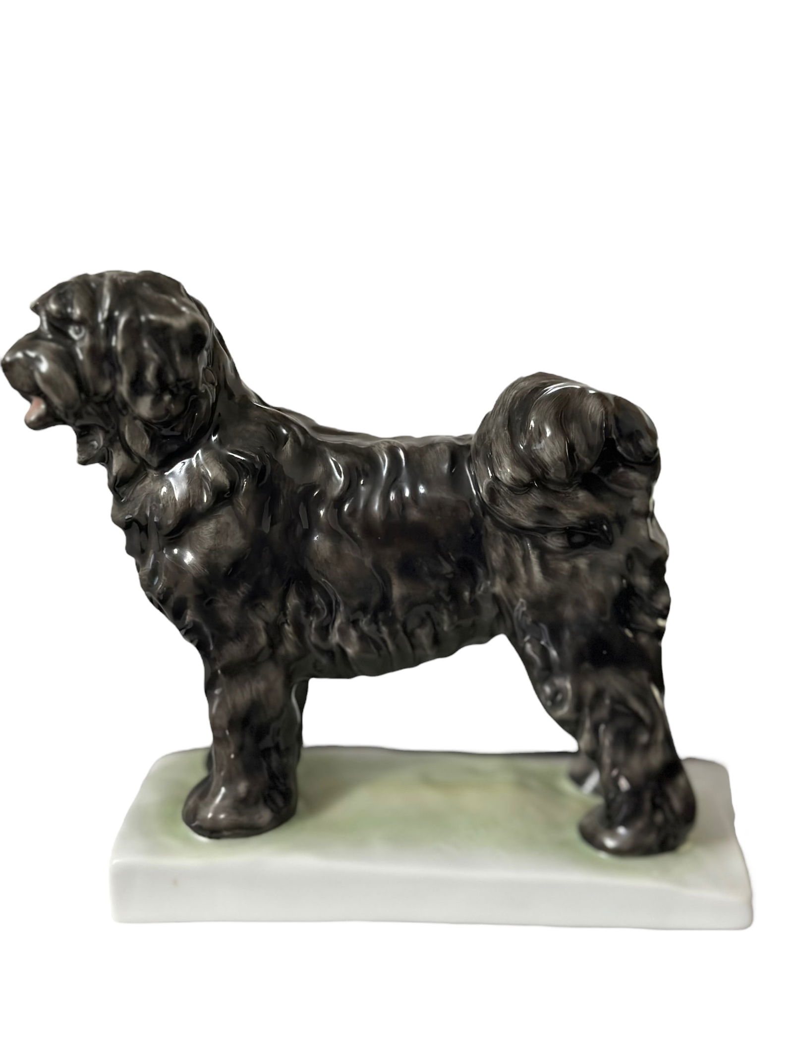Herend Hungary Puli Sheepdog - Handpainted Porcelain Signed 5318 (1 of 4)