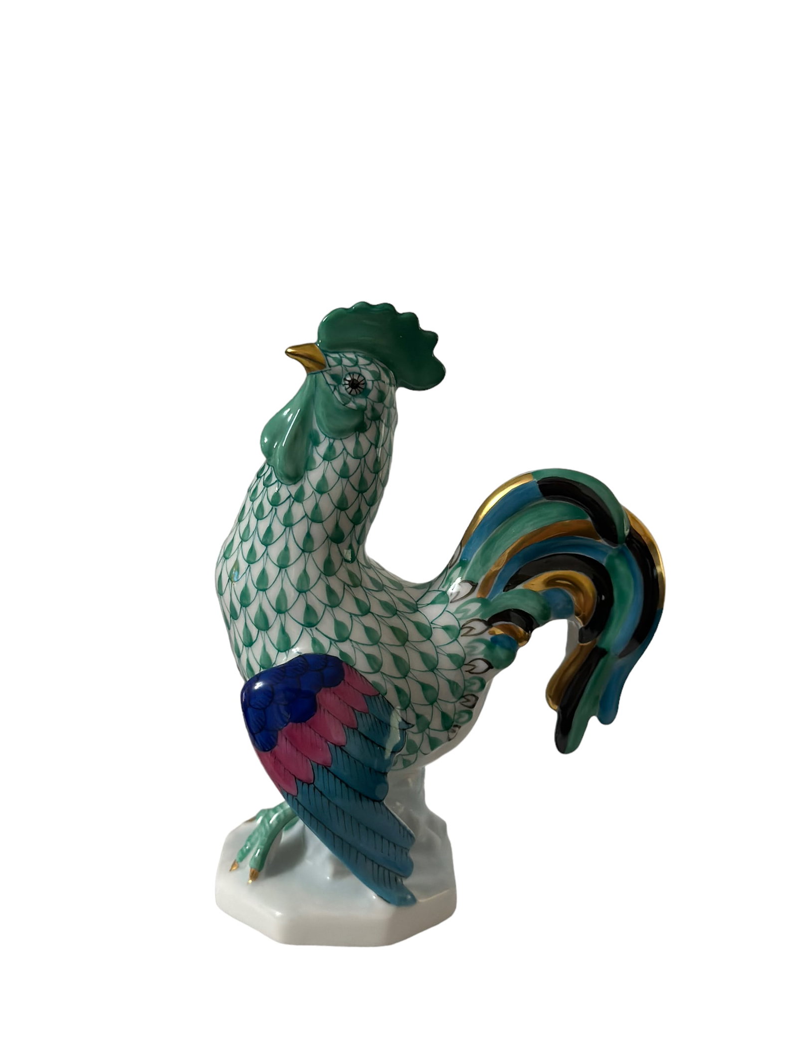 Herend Hungary Rooster  - Handpainted Porcelain Signed 5032-0-00 VHV (1 of 5)