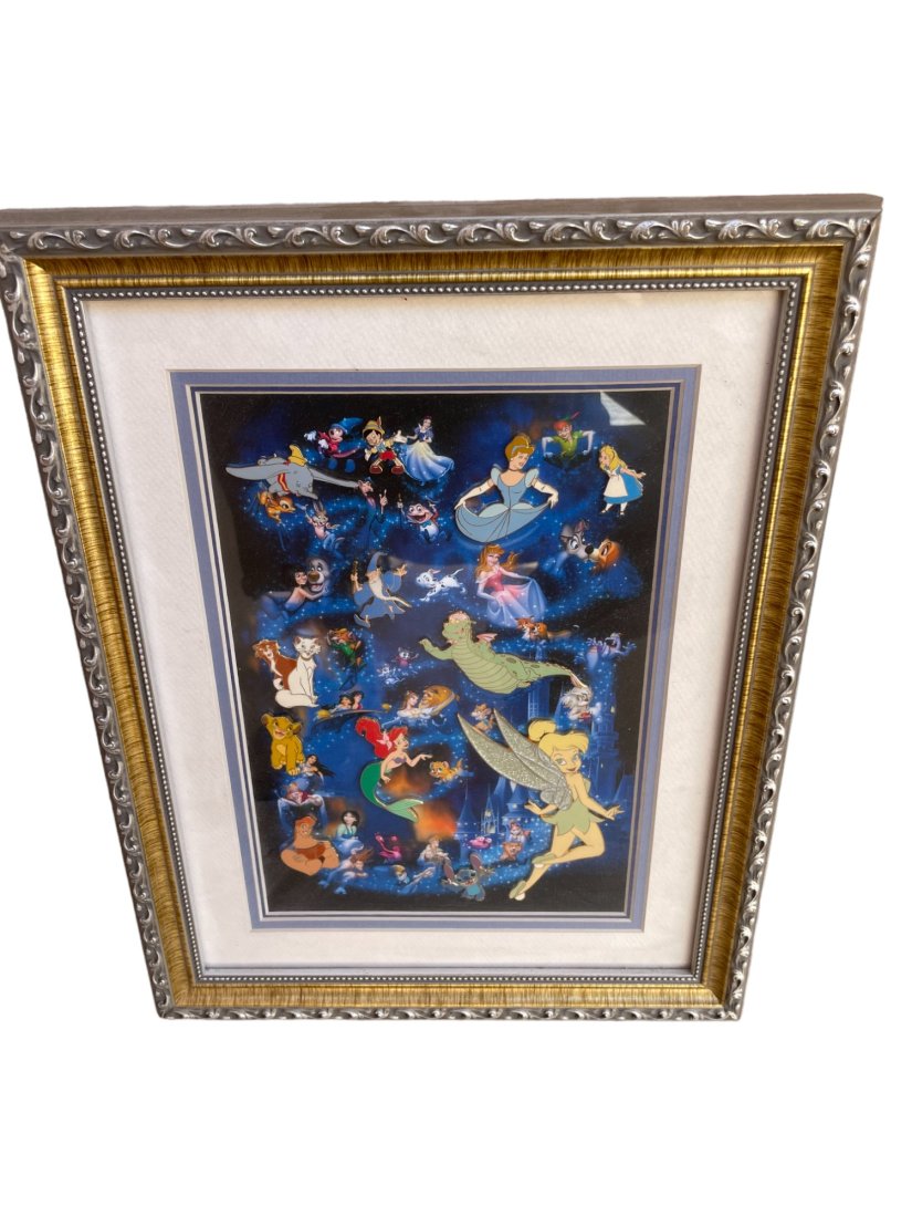 GLENN WINTERS DISNEY WDW A Celebration of Characters 12 Pin Framed Set LE 200 Tinker Bell (1 of 2)