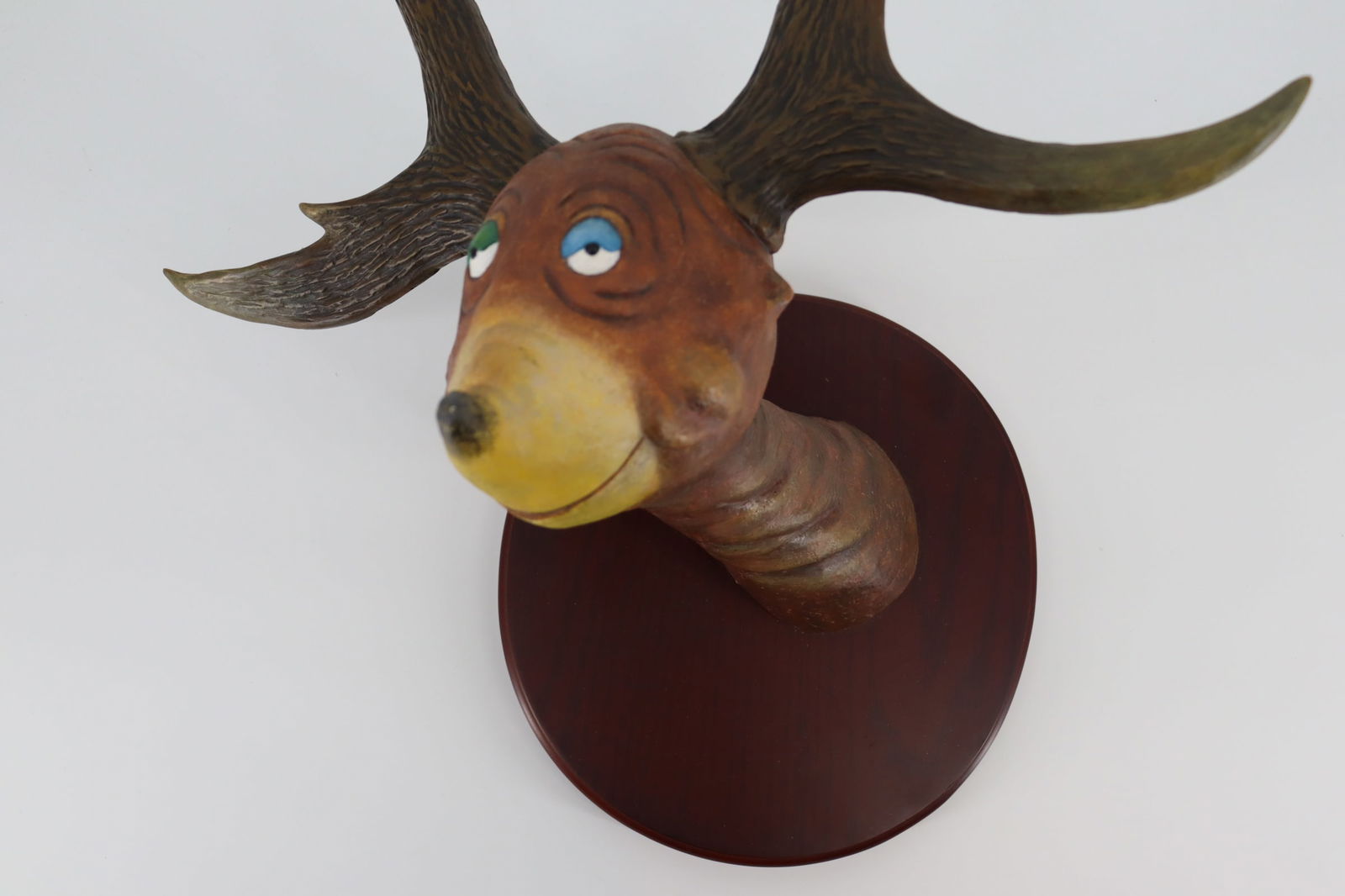 DR SEUSS UNORTHODOX TAXIDERMY SEMI-NORMAL GREEN LIDDED FAWN LIMITED SIGNED REP SCULPTURE WITH COA (1 of 5)