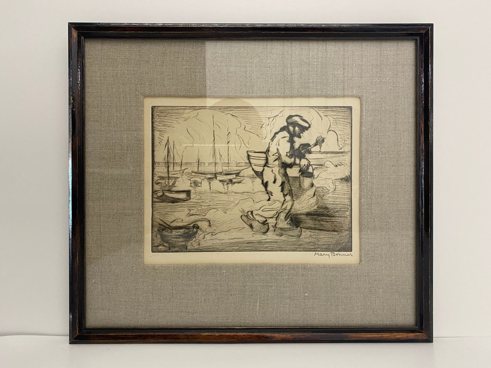 Mary Bonner Print Featuring a Fisherman / Sailor (1 of 4)
