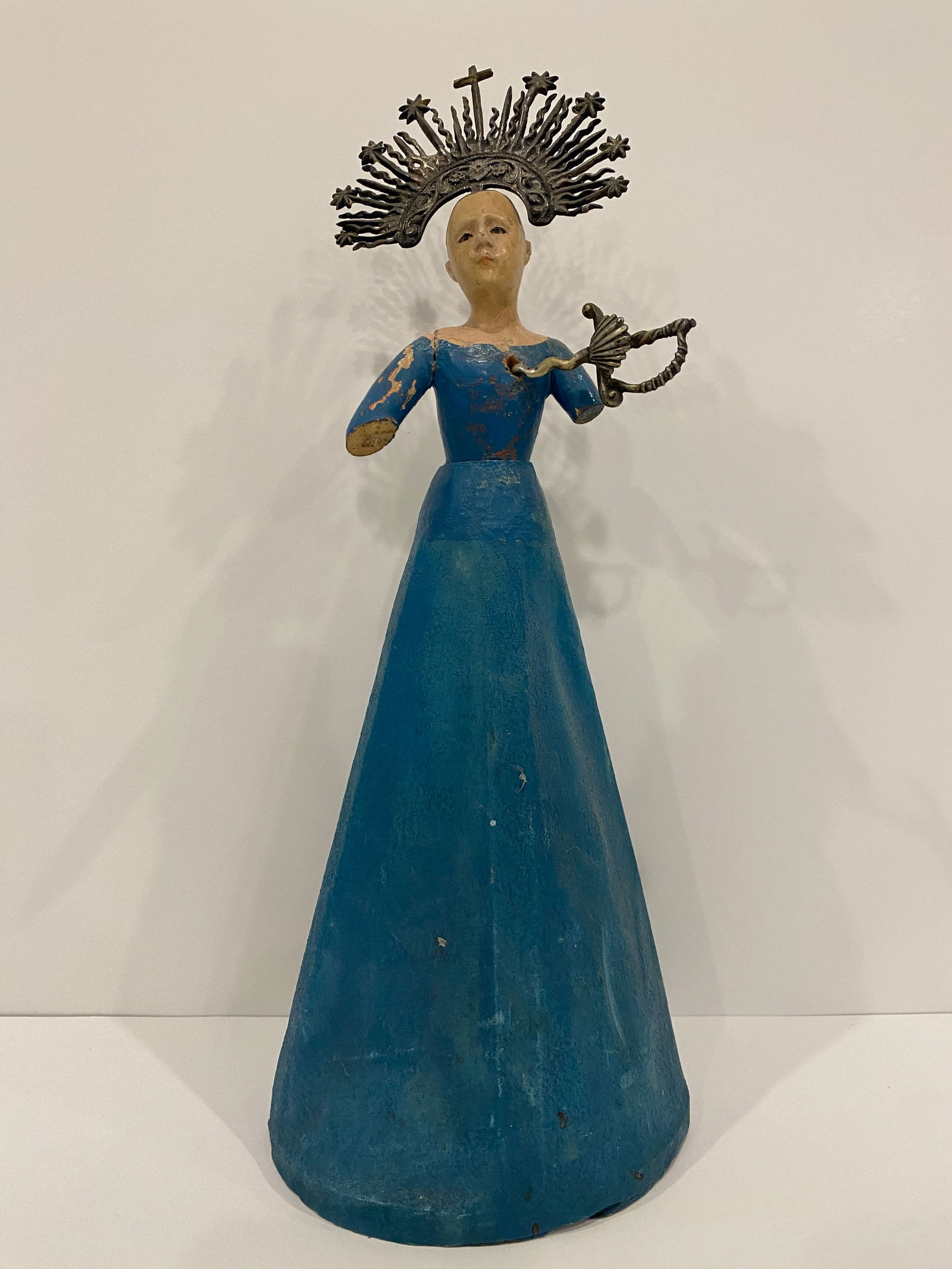 Santos Cage Doll w/ Intricate Crown / Headress and Sword (1 of 4)