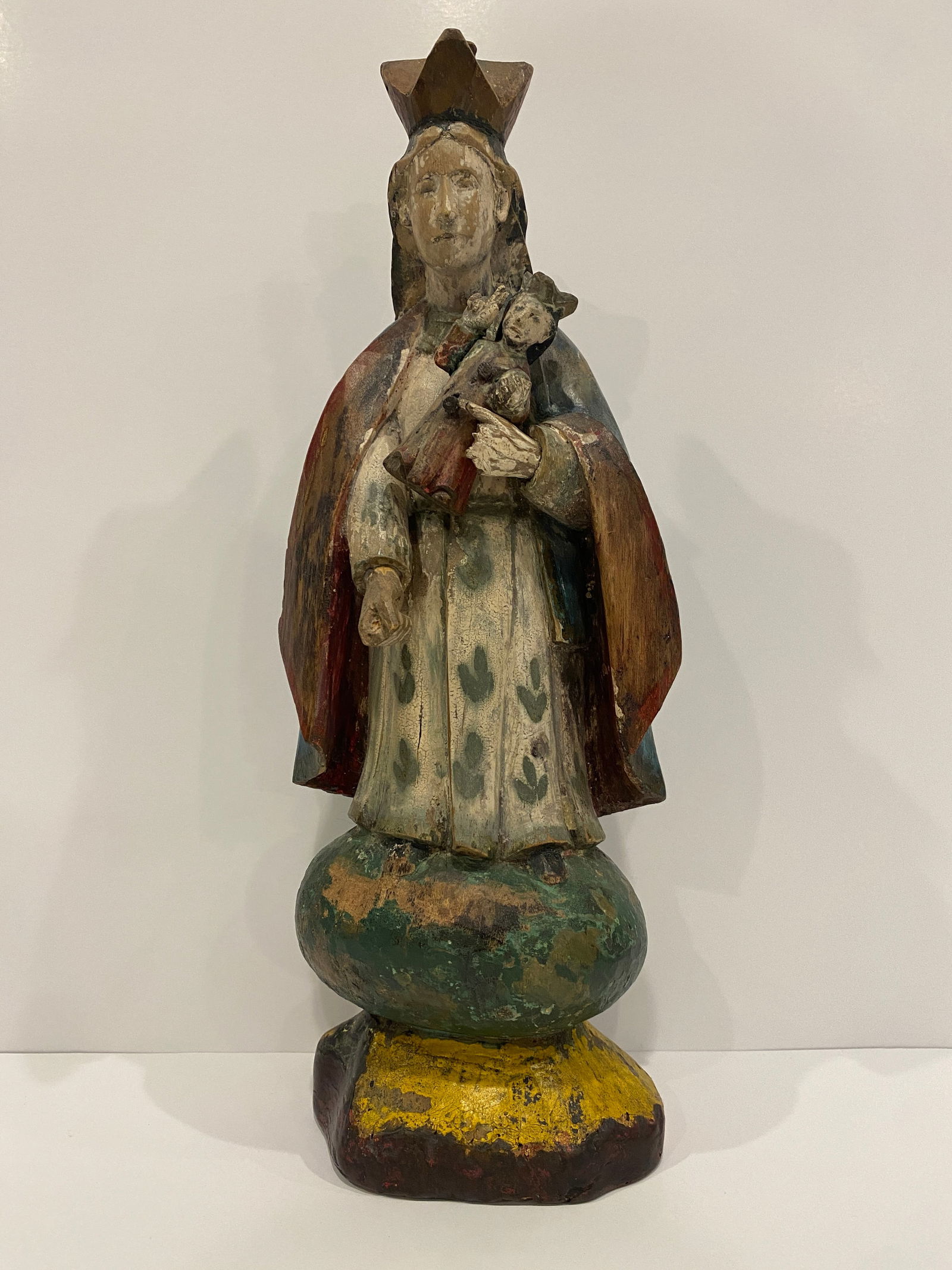 Saint Statue with Child and Crown (1 of 4)