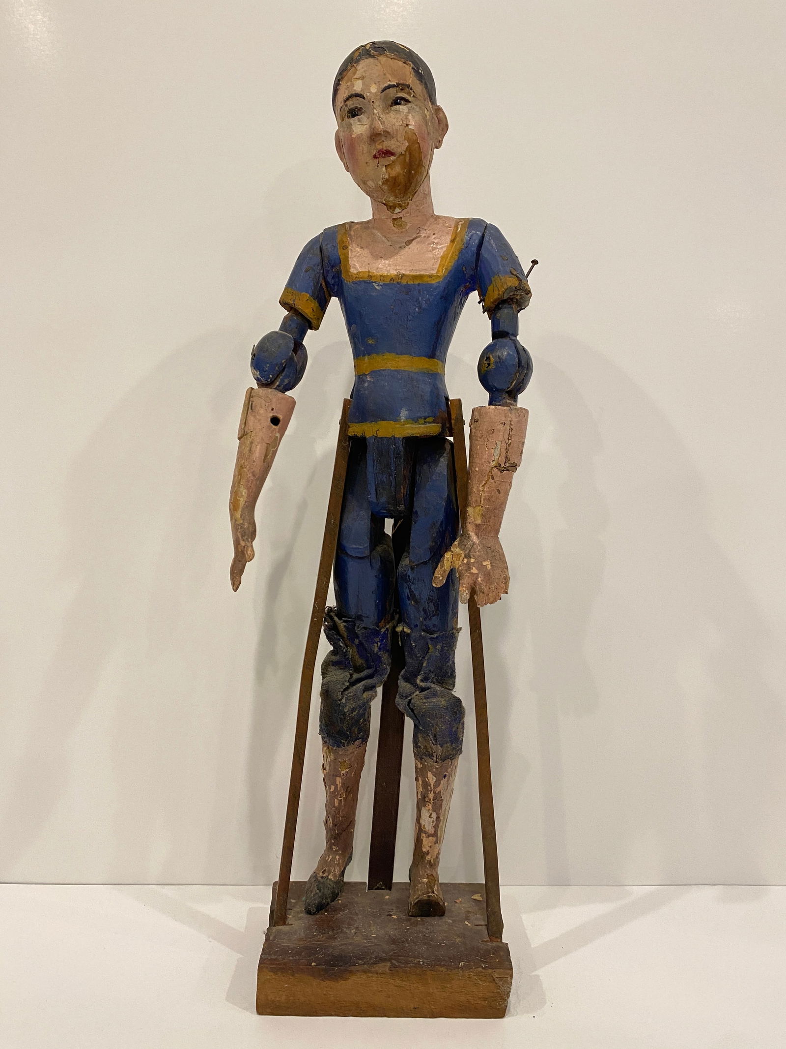 Articulated Santos Doll - Blue and Yellow (1 of 4)