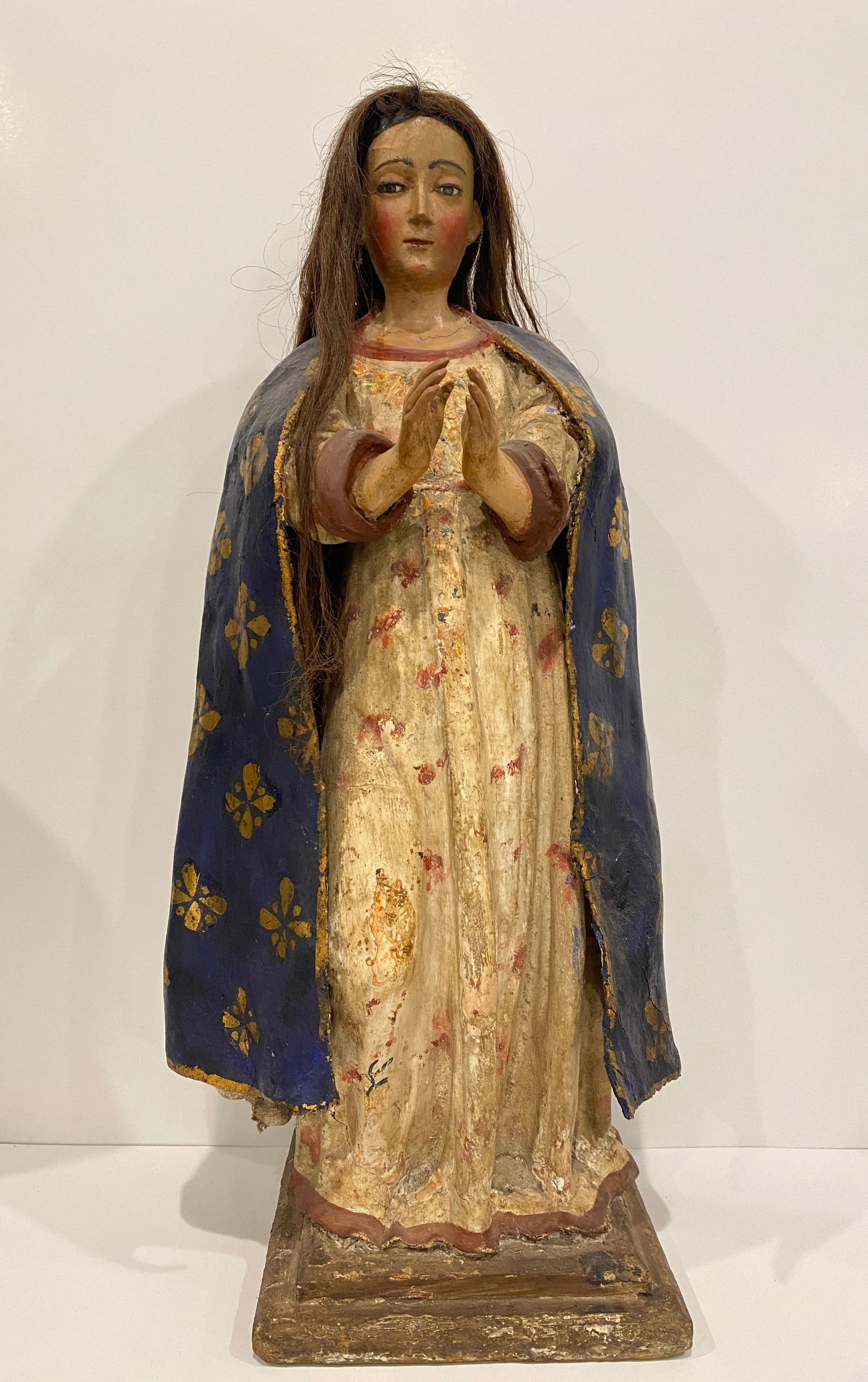 Virgin Mary / Madonna Statue w/ Hair (1 of 4)