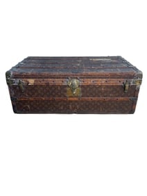 LOUIS VUITTON Steamer Trunk Vintage Large (1 of 7)