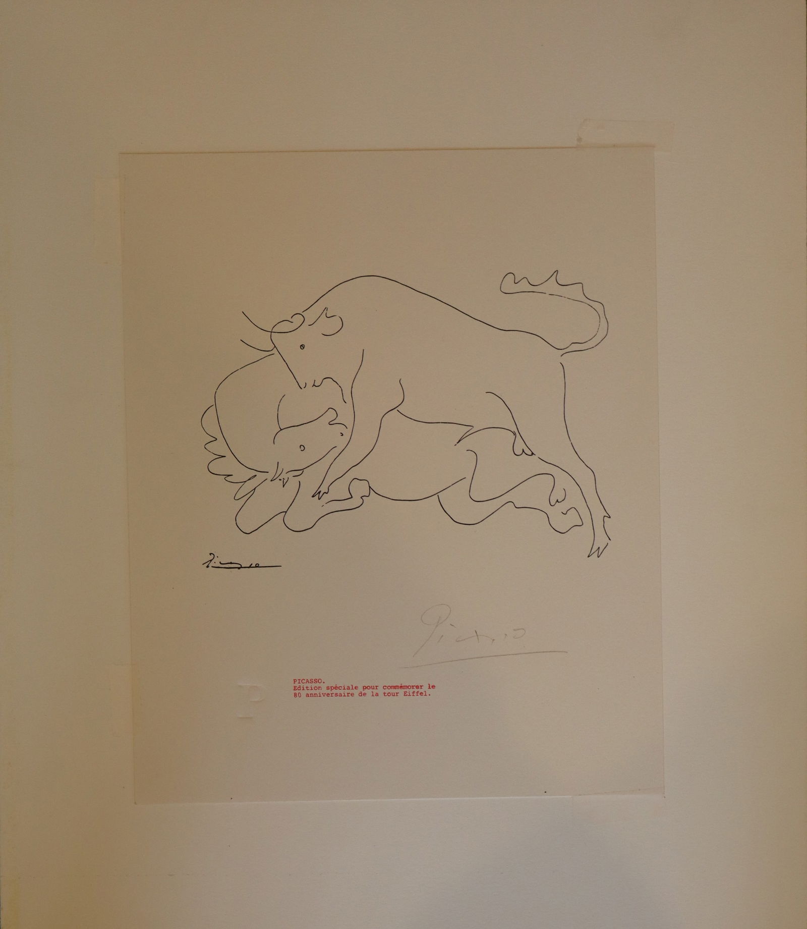 Pablo Picasso Signed Lithograph - Horse and Bull (1 of 4)