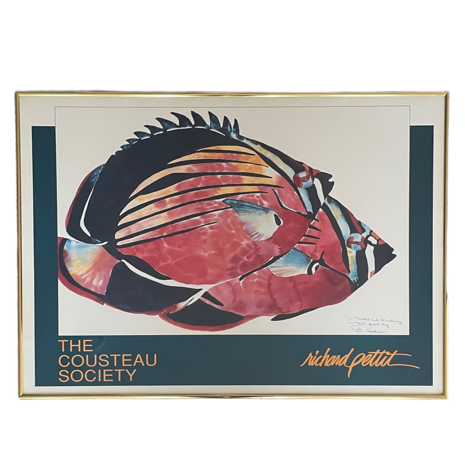 Richard Pettit - The Cousteau Society - Signed Art Poster (1 of 4)