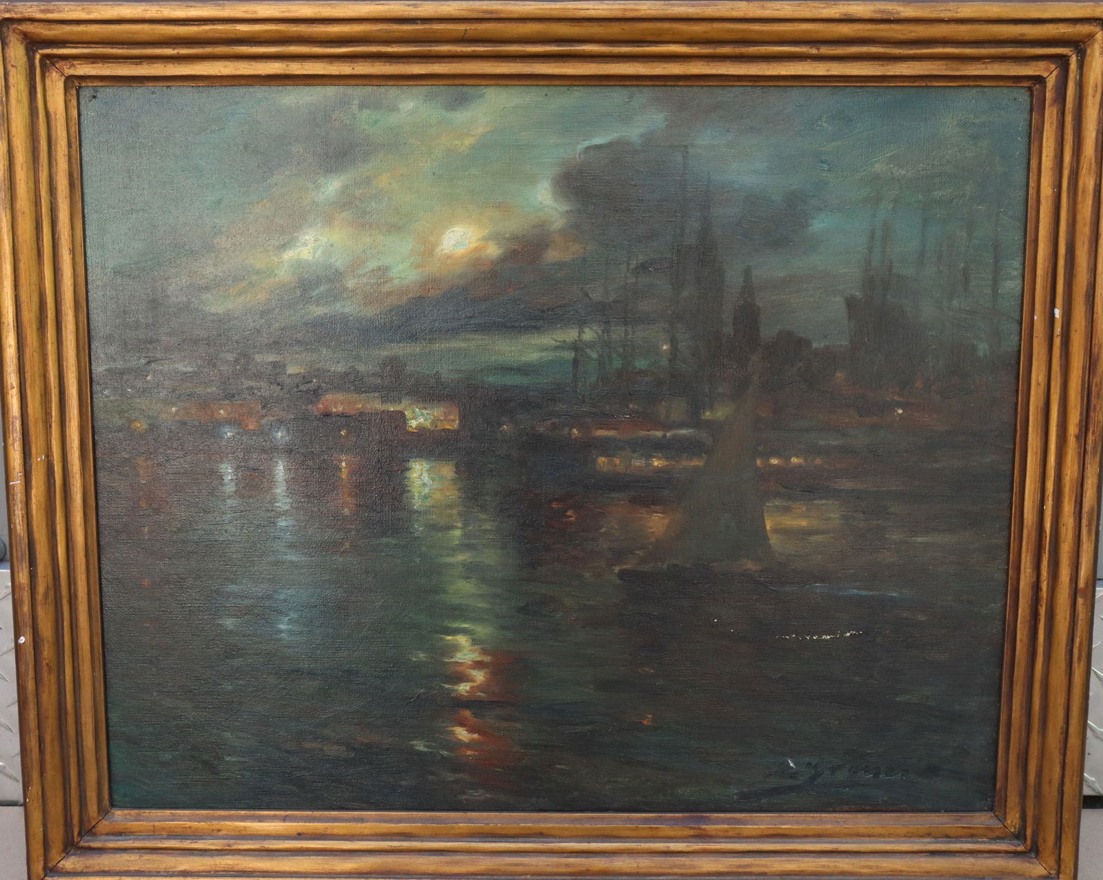 Louis Granery - Boat on Harbor - Spanish 1863 - 1929 (1 of 4)