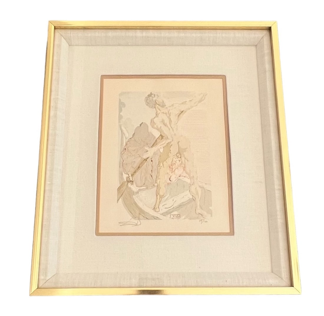 Dali - The Divine Comedy (Charon) - Signed Woodblock Print (1 of 4)