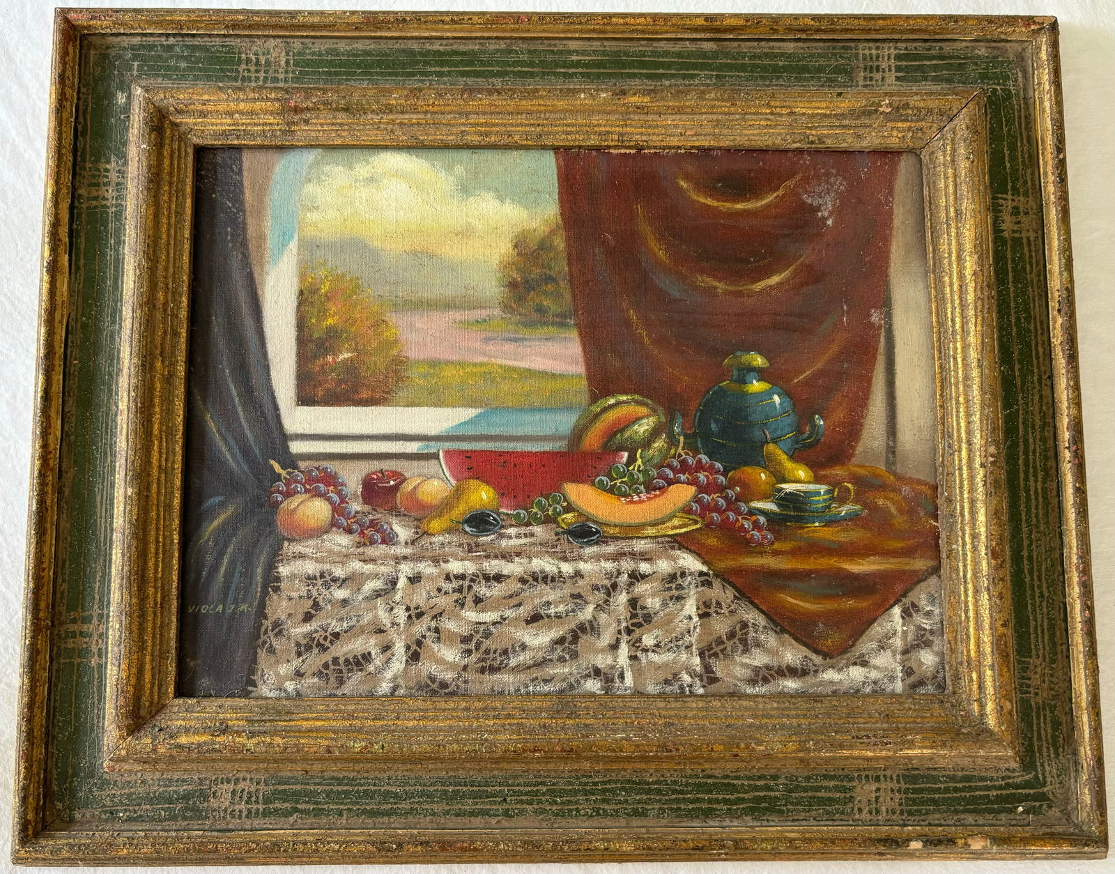 Viola J.K. - Still Life - Signed Painting - Oil on Canvas (1 of 3)