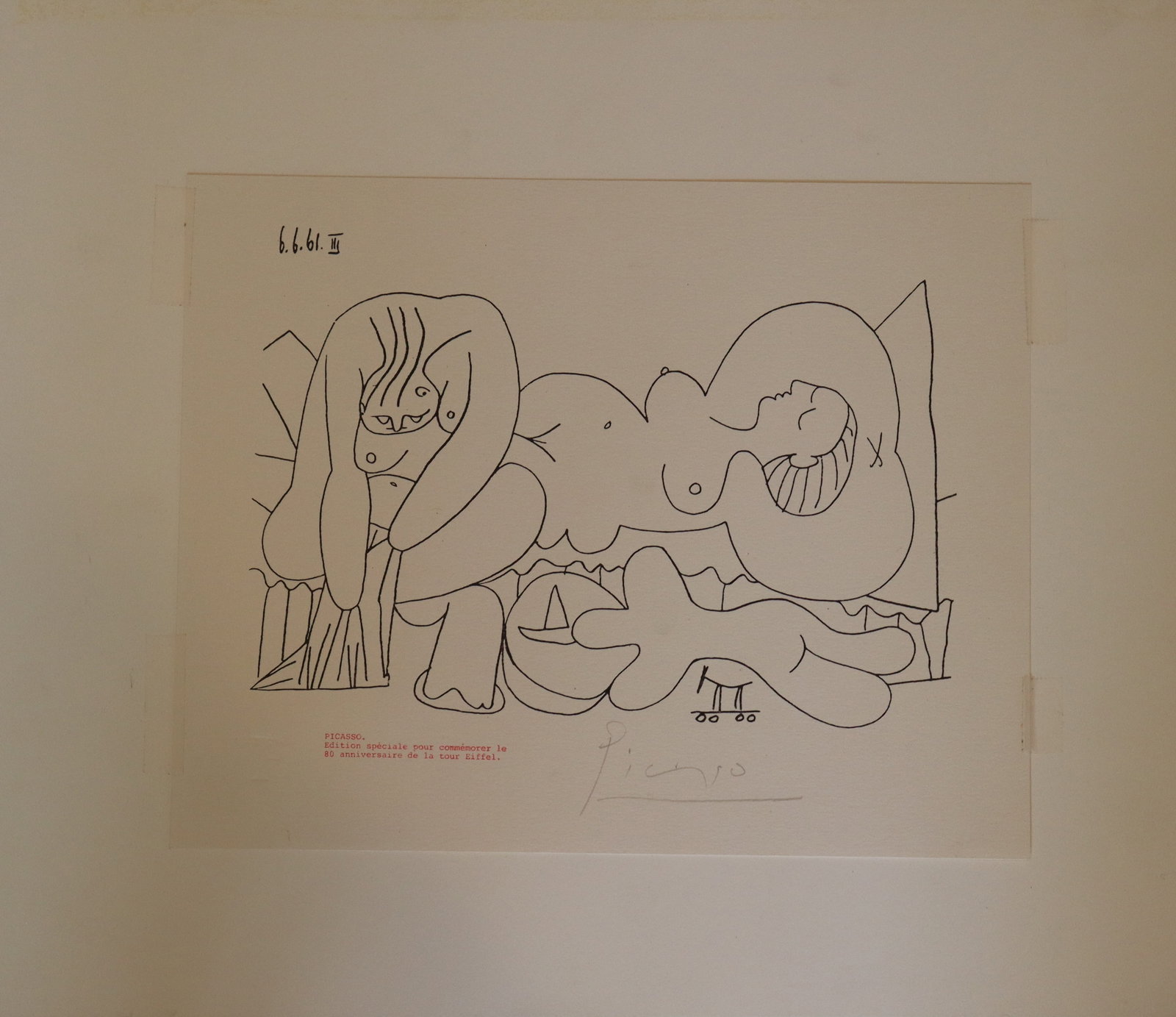 Pablo Picasso Signed Lithograph - Two Women (1 of 4)