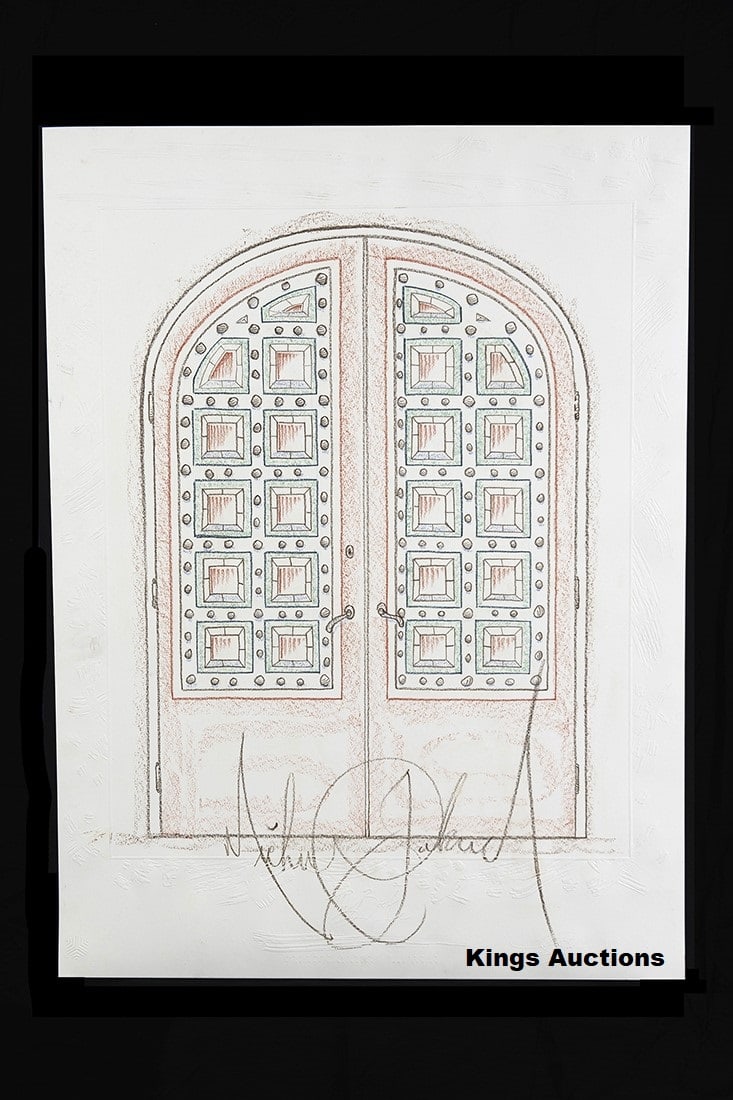 Artwork / Fine Art Signed by Michael Jackson - "Vacation Doors" [1992] (1 of 4)