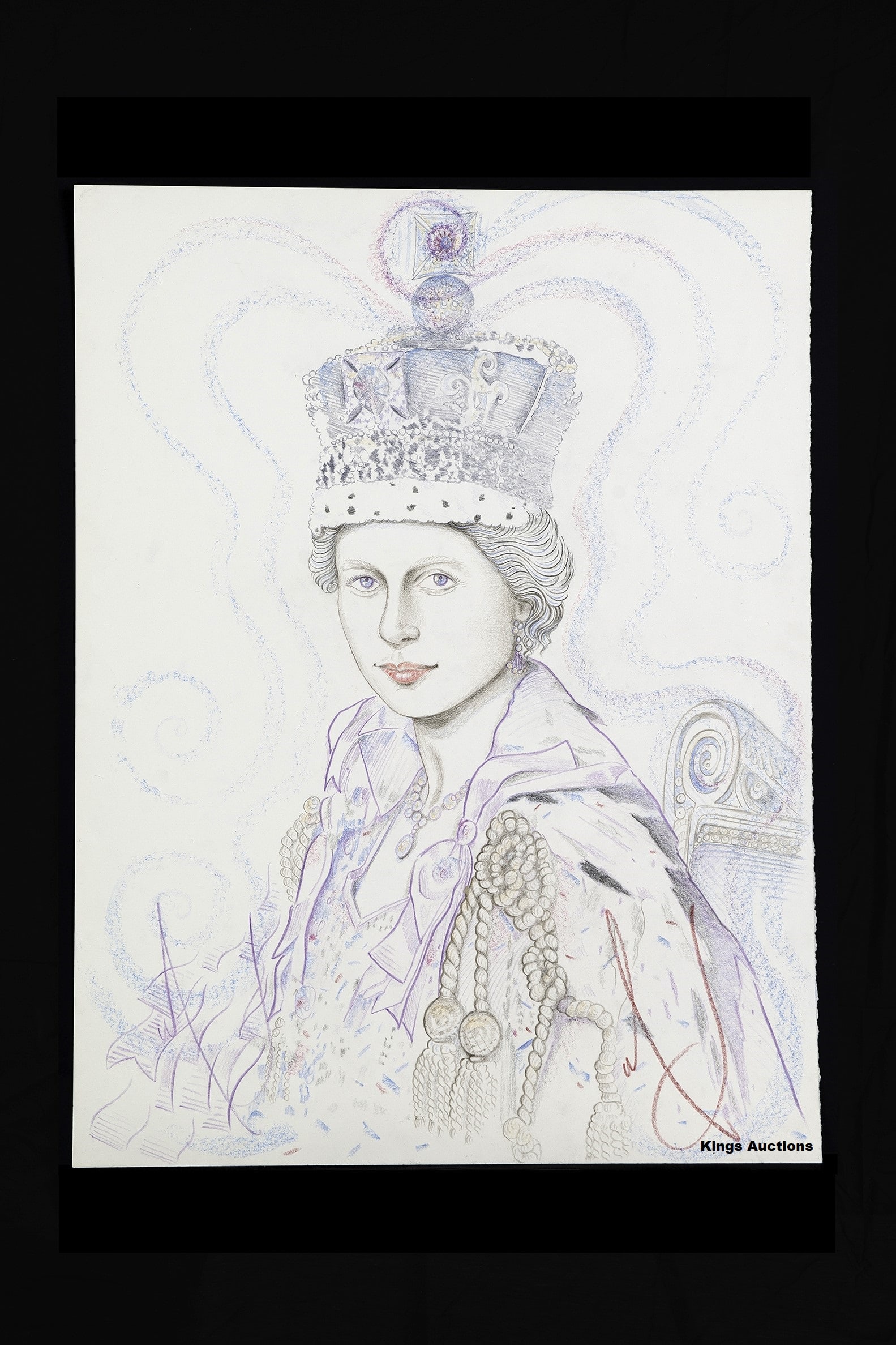 Artwork / Fine Art Signed by Michael Jackson - "Her Majesty" [1997] (1 of 5)