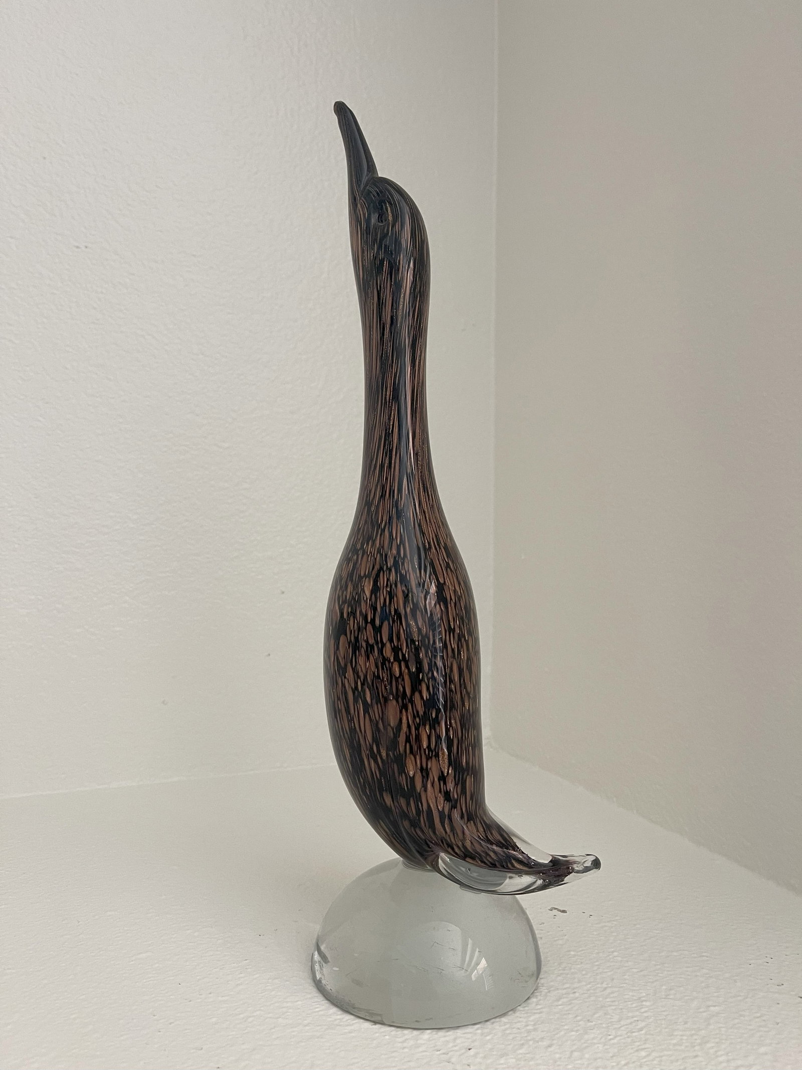 Murano Glass Birds - Pair in Brown & Black: Murano Glass Birds - Pair in Brown & Black Every authentic Murano Glass piece is a handmade original, crafted in accordance with ancient traditions. This carries deep meaning: each piece not only refl