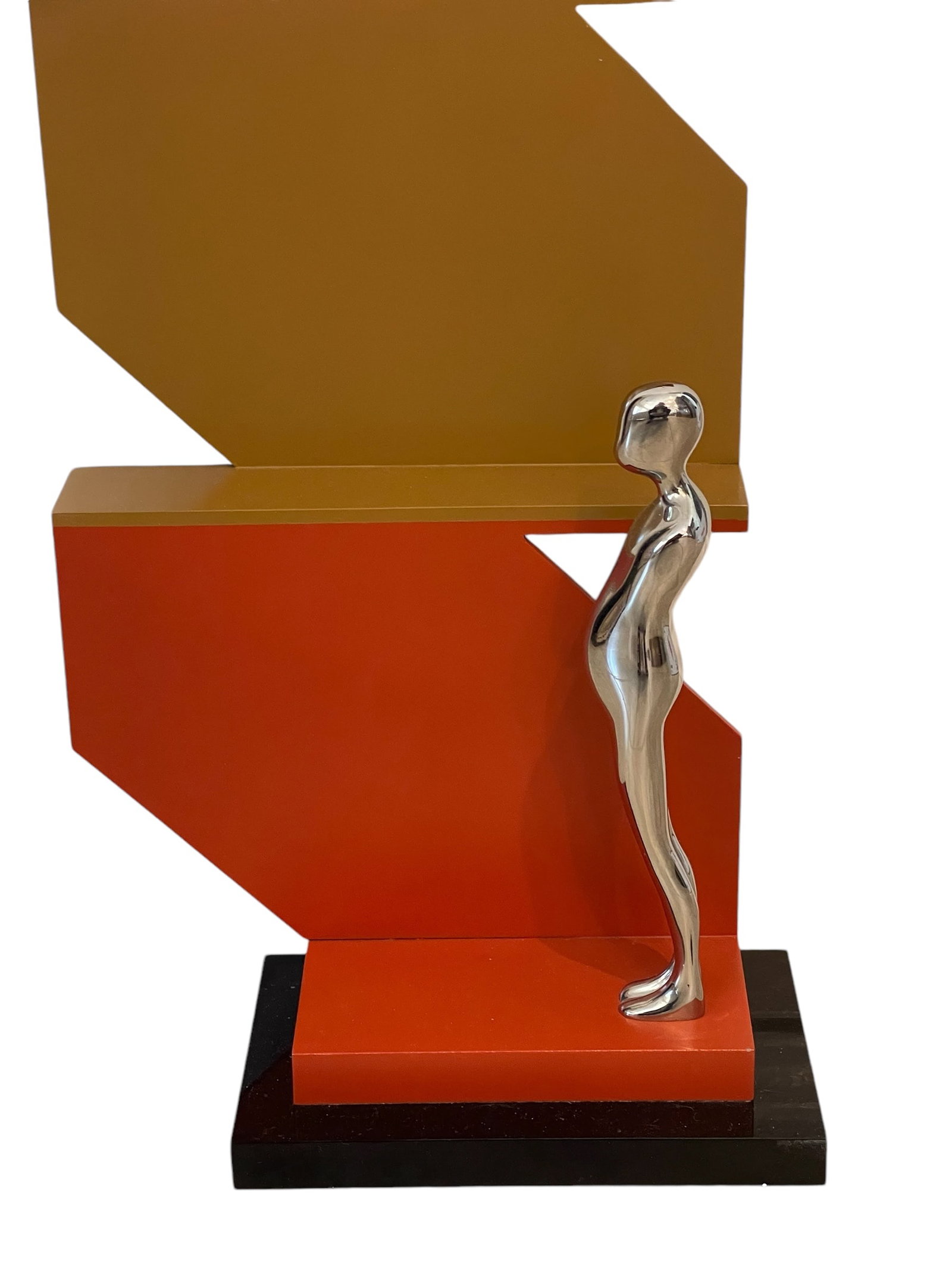 SCULPTURE: Ernest Tino Trova (American, 1927-2009), "Manscape", AP 6 Pace Editions, signed: SCULPTURE: Ernest Tino Trova (American, 1927-2009), "Manscape", AP 6, Pace Editions, signed on underside of base, depicts