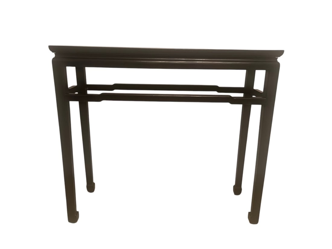 Chinese Altar High Wooden Table: Chinese Altar High Wooden Table A traditional Chinese altar table crafted from wood, featuring a high structure and clean, elegant lines. Dimensions: 32 x 36 x 12 in Shipping from Indio, CA.