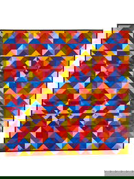 Karl Benjamin - Abstract Painting - Oil on Canvas