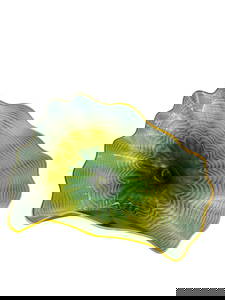 Dale Chihuly Art Glass Sculpture - Green & Yellow
