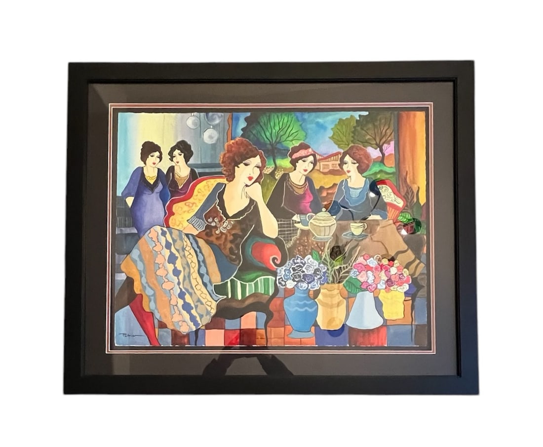 Patricia Govezensky, Family Time, Watercolor, Signed (1 of 5)