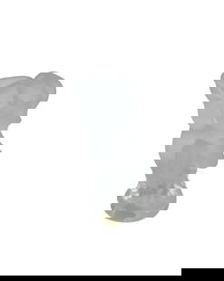 Lalique "Pan and Diana" Crystal Sculpture Signed: Lalique "Pan and Diana" Crystal Sculpture Signed Artist: Lalique Medium: Crystal Dimensions: 6 x 3 in Description: This exquisite sculpture captures the mythological figures of Pan and Diana in