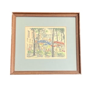 Yvonne Canu, Original Watercolor on Paper, Signed