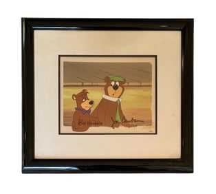 William Hanna and Joseph Barbera, Quiet Please, Hand-Painted Cel, Signed, 1996