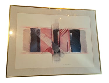 F. Bruce Dean, Abstract Print, Signed
