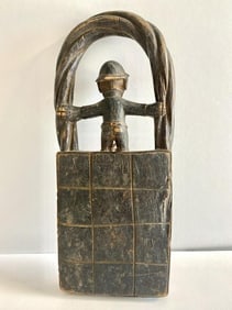 Mirror Locker w/ Colonial Figure - Aboriginal Indigenous Art