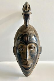 Dance Mask w/ Buffalo Head - Aboriginal Indigenous Art