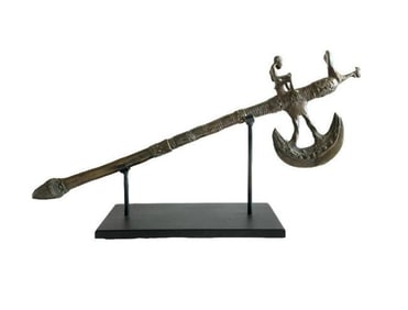 Ashanti Bronze Cerimonial Axe - Aboriginal Indigenous Art