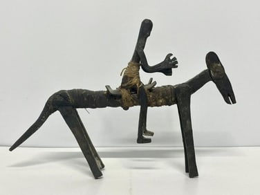 African Horse & Rider - Aboriginal Indigenous Art