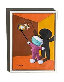 Dvoiris - "Selfie" - Original Mixed Media Acrylic Painting