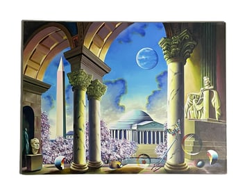 Ferjo - Cherry Blossoms in Bloom - Original Painting on Canvas