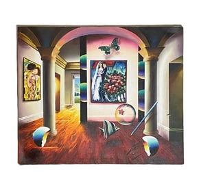 Ferjo - Romance in the Air - Painting Oil on Canvas